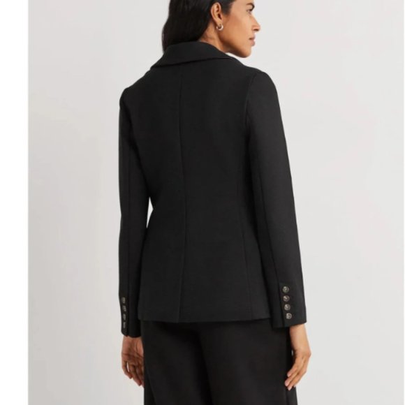 Tailored Stretch Jersey Blazer - Black - Regular 8 - Picture 3 of 7